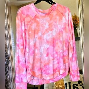 Athleta Tie Dye Sweater Top Size Small